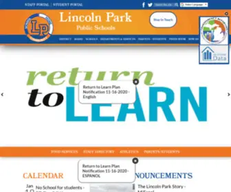 Lincolnparkpublicschools.com(Lincoln Park Public Schools serves K) Screenshot