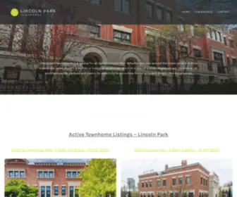 Lincolnparktownhomes.com(Active Townhome Listings) Screenshot