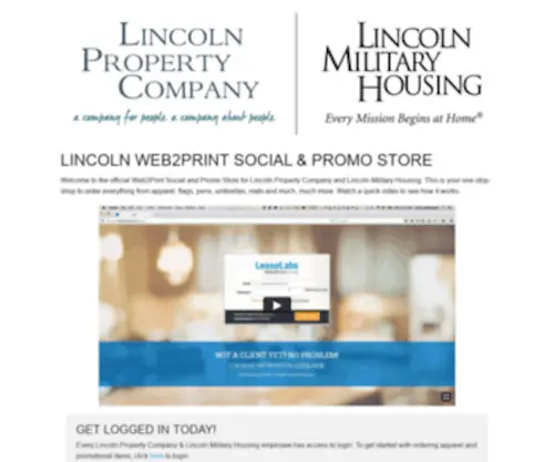 Lincolnpromostore.com(Lincoln Promo Store) Screenshot