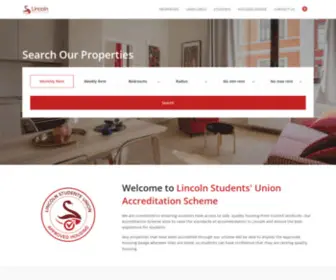 Lincolnstudentlettings.co.uk(Lincoln Students' Union Accommodation Services) Screenshot