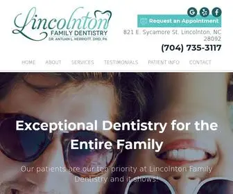 Lincolntonfamilydentistry.com(Dentist in Lincolnton NC) Screenshot