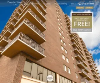 Lincolntowerapts.com(Lincoln Tower Apartments in Springfield) Screenshot