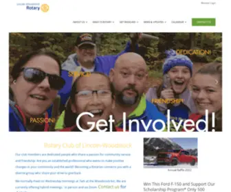 Lincolnwoodstockrotary.org(Rotary Club of Lincoln) Screenshot