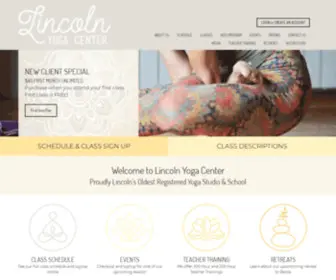 Lincolnyogacenter.com(Lincoln Yoga Center) Screenshot