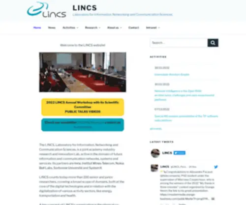 Lincs.fr(Laboratory for Information) Screenshot
