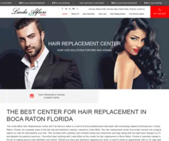 Lindaalfieri.com(We are a complete hair replacement center in Florida) Screenshot