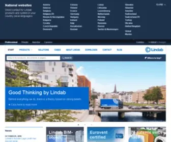 Lindab.com(We simplify construction) Screenshot