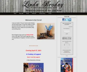 Lindabroday.com(New York Times Bestselling Author of Western Romance) Screenshot