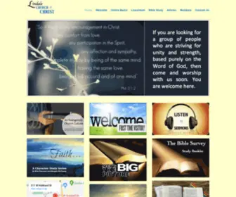 Lindalechurchofchrist.com(‹) Screenshot