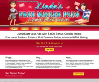 Lindasfreemailerplus.com(Lindas Free Mailer Plus) Screenshot