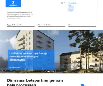 Lindbacks.se(Lindbäcks) Screenshot
