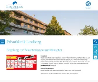 Lindberg.ch(Privatklinik Lindberg) Screenshot