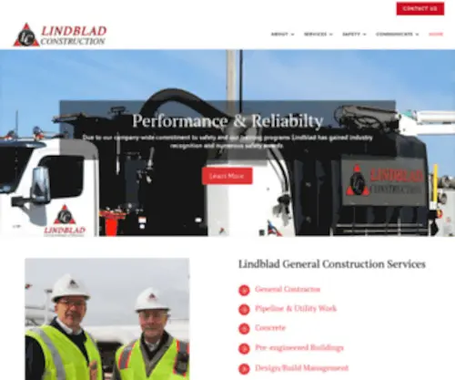 Lindbladconstruction.com(Lindblad Construction) Screenshot