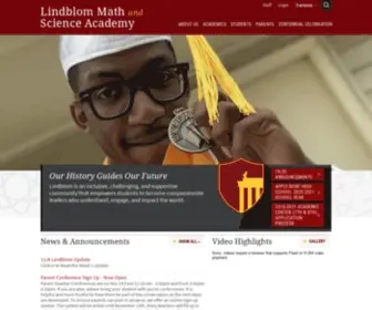 Lindblomeagles.org(Lindblom Math and Science Academy) Screenshot