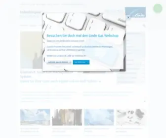 Linde-Gas.de(Technische Gase zum Schweissen und Schneiden) Screenshot