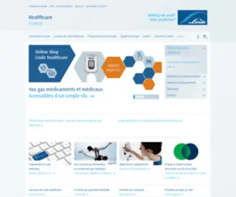 Linde-Healthcare.fr(Gaz médicaux) Screenshot