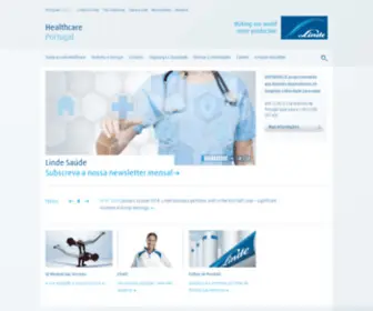 Linde-Healthcare.pt(Linde Healthcare Portugal) Screenshot