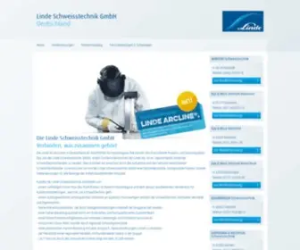 Linde-SChweisstechnik.de(Linde Schweisstechnik GmbH. Wir verbinden was zusammen gehört) Screenshot
