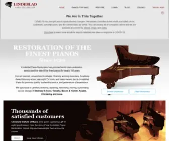 Lindebladpiano.com(Piano Restoration) Screenshot