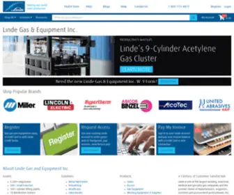 Lindedirect.com(Linde Gas & Equipment Inc) Screenshot