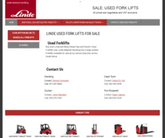 Lindeforklifts.co.za(LINDE USED FORK LIFTS FOR SALE) Screenshot