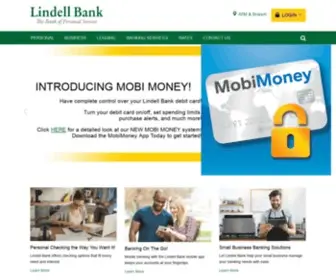 Lindellbank.com(Lindell Bank) Screenshot