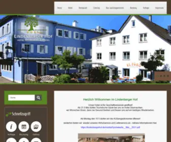 Lindenbergerhof.de(Herzlich Willkommen im Lindenberger Hof) Screenshot