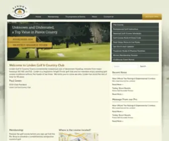Lindengolf.com(Golf in Puyallup) Screenshot