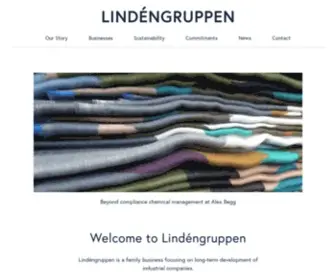 Lindengruppen.com(Lindéngruppen) Screenshot