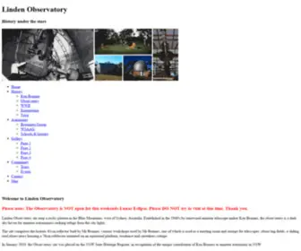 Lindenobservatory.com.au(Linden Observatory) Screenshot