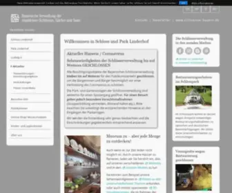 Linderhof.de(Bayerische Schlösserverwaltung) Screenshot