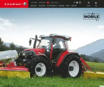 Lindner-Traktoren.at(Lindner Traktoren & Transporter aus Österreich) Screenshot