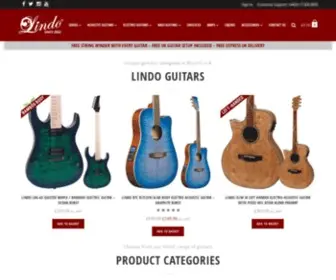 Lindoguitars.com(Lindo Guitars) Screenshot