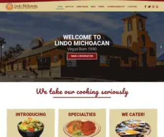 Lindomichoacan.com(Gourmet Mexican Cuisine) Screenshot