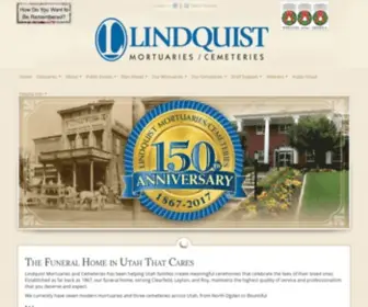 Lindquistmortuary.com(Funeral Services in Utah) Screenshot
