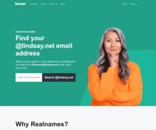 Lindsay.net(A more meaningful email address) Screenshot