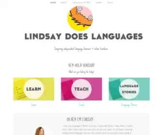 Lindsaydoeslanguages.com(Lindsay Does Languages) Screenshot