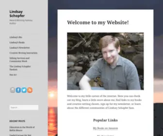 Lindsayschopfer.com(Award-Winning Author, Creative Writing Instructor, and Editor) Screenshot