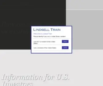 Lindselltrain.com(Lindsell Train) Screenshot