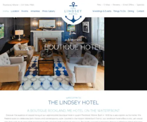 Lindseyhouse.com(Rockland ME Bed and Breakfast) Screenshot