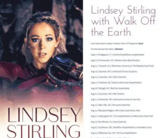 Lindseystirling.com(Lindsey Stirling) Screenshot