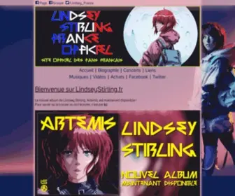 Lindseystirling.fr(Lindsey Stirling France Officiel) Screenshot