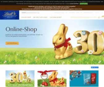 Lindt.ch(Lindt Switzerland) Screenshot