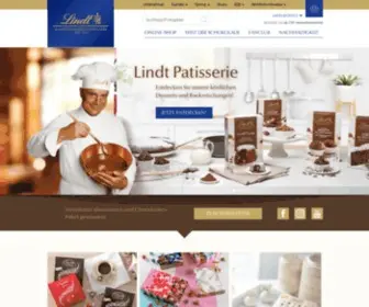 Lindt.de(Entdecken Sie die Welt der Schokolade mit Lindt & Sprüngli) Screenshot