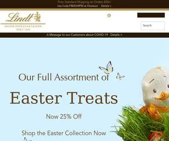 Lindtusa.com(Gourmet Chocolate by Lindt for Every Occasion) Screenshot