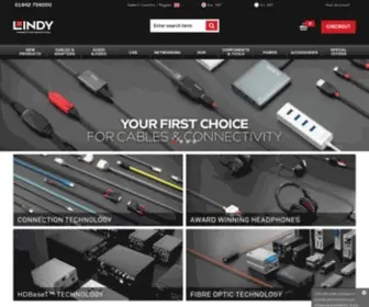 Lindy.co.uk(Audio & Video Connection Solutions from LINDY Electronics) Screenshot