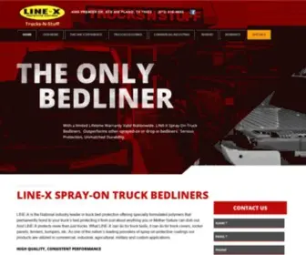 Line-X-Trucks-N-Stuff.com(Line-X Spray-On Bedliner & Truck Bed Coatings in Plano, Texas) Screenshot