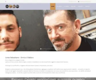 Linea-Sebastiano.it(Tavoli sedie design arredamenti in ferro battuto) Screenshot