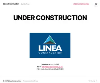 Lineaconstruction.co.uk(Built On Trust) Screenshot