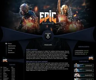 Lineage2Epic.net(Lineage 2 Epic) Screenshot